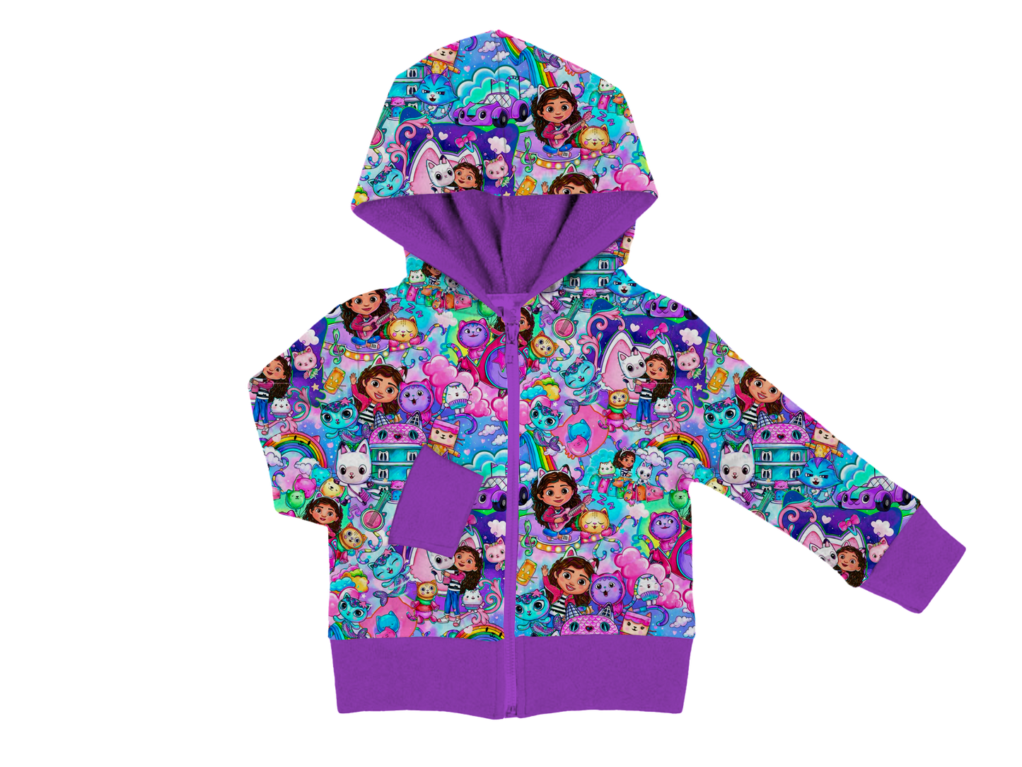 ETA MAY -GABBY Zippered Bamboo Hoodie