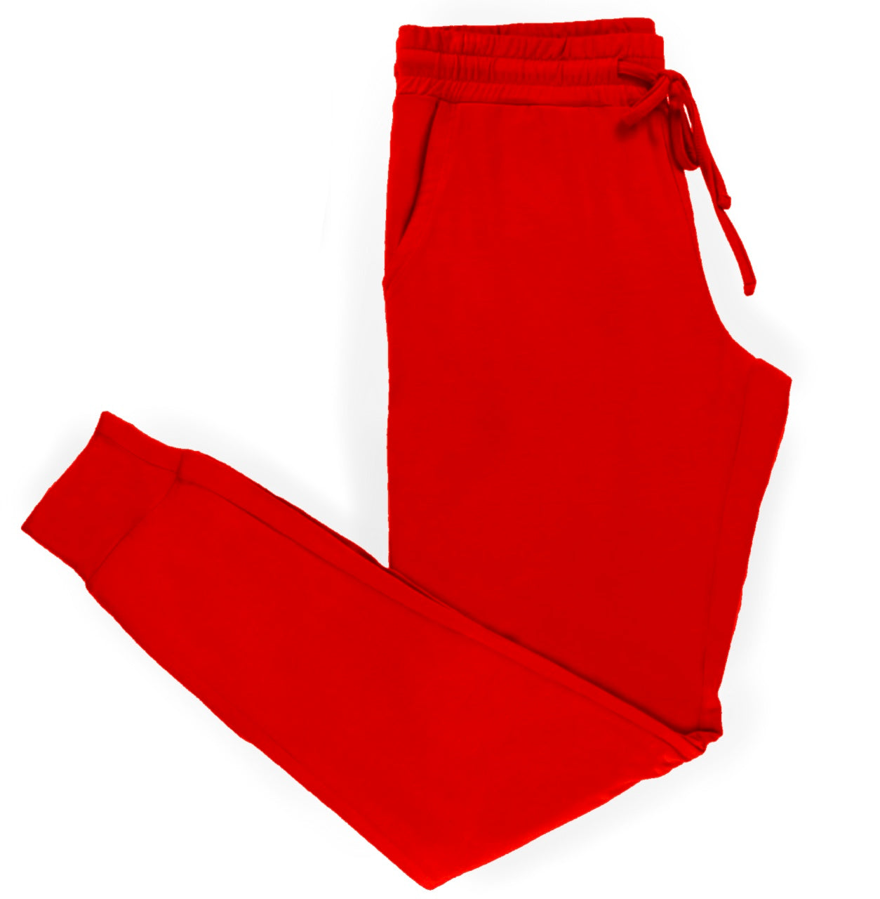 Red Terry Bamboo Women’s Jogger Pants