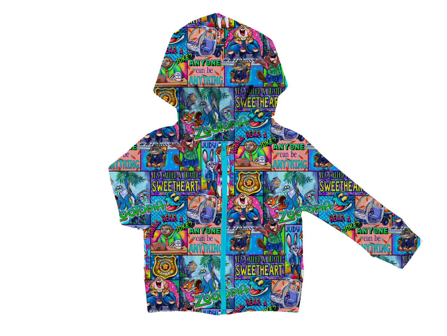 Zootopia Zippered Bamboo Hoodie