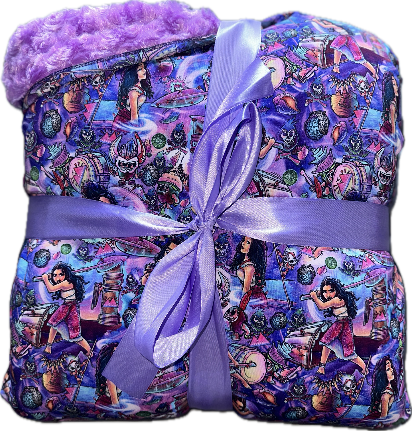 CLEARANCE ISLAND PRINCESS Double Layered Bamboo Minky Blanket 60x80” *SITE EXCLUSIVE*