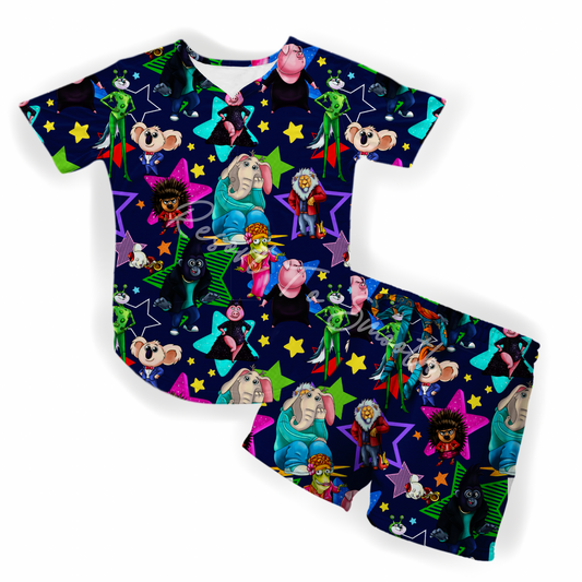 Sing Women’s Short Sleeve Shirt With Shorts Bamboo SET