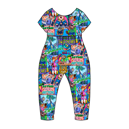 Zootopia Short Sleeve Bubble Romper