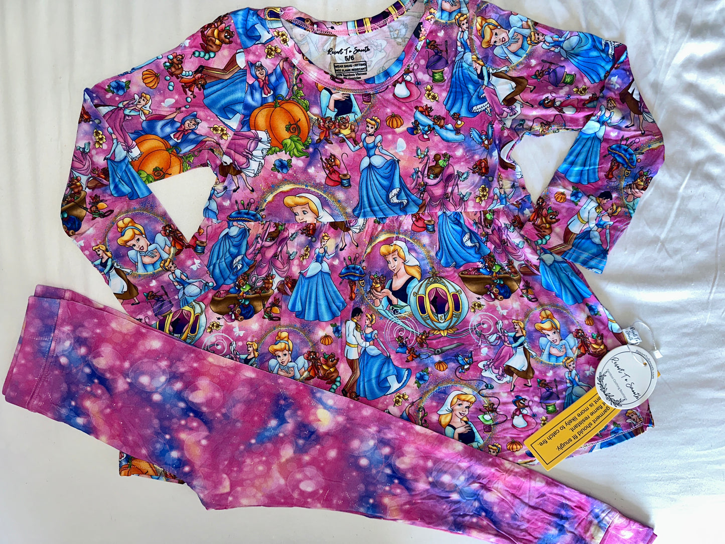 Cinderella Glass Slipper Long Sleeve Peplum + Pants