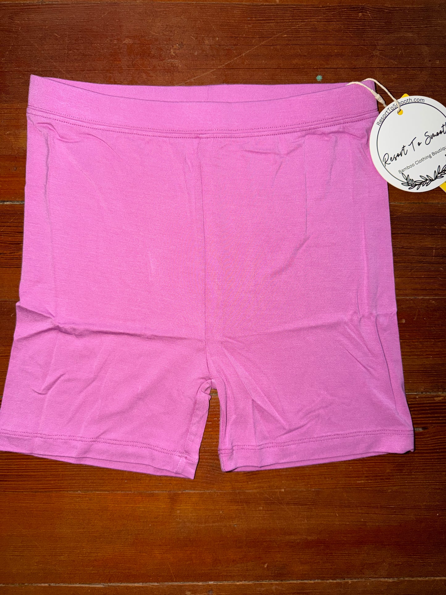 “Glass Slipper” solid matching biker shorts