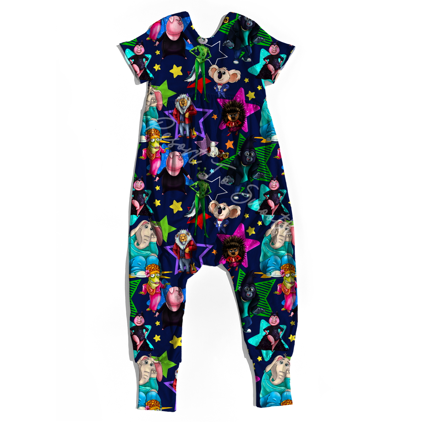 Sing Short Sleeve Bubble Romper Bamboo