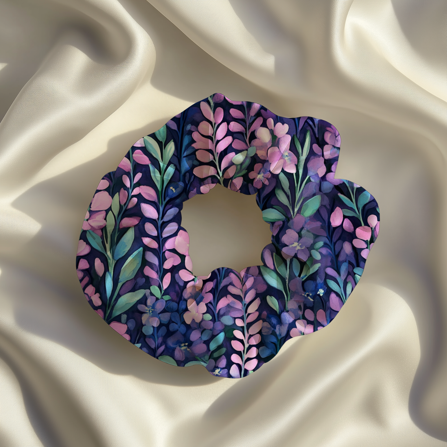 Lavender Fields Bamboo Scrunchie