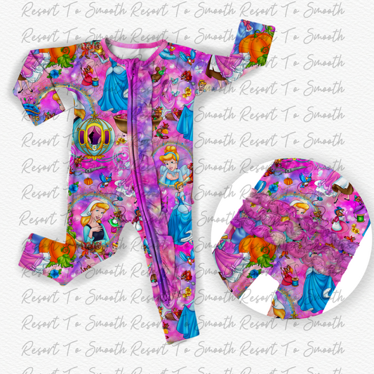 Cinderella Glass Slipper Ruffle Bamboo Zippy