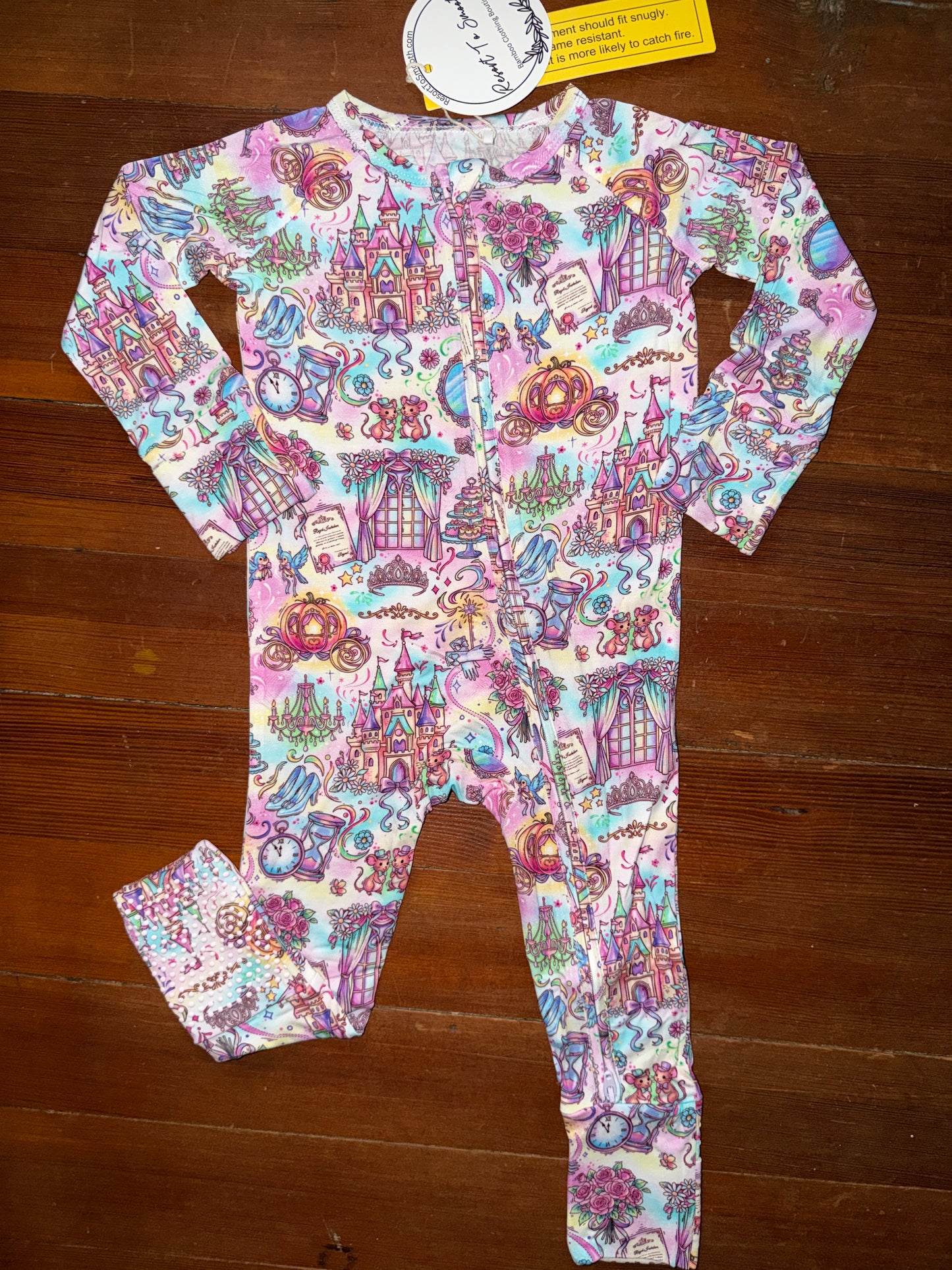 “ Glass Slipper “ Bamboo Zippy WITH FEET GRIPS