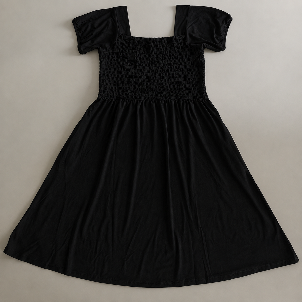 Smocked Black Girls Bamboo Twirl Dress