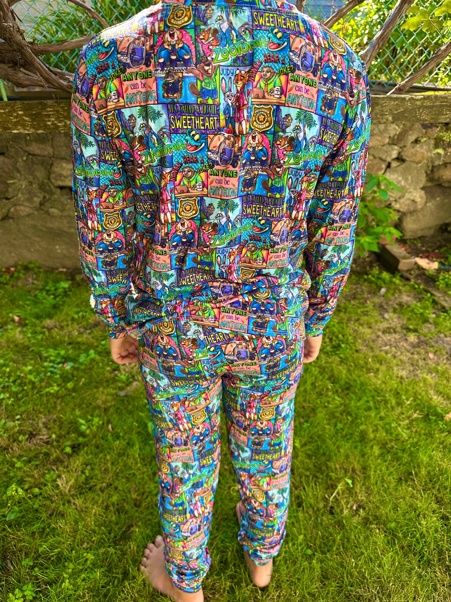 Zootopia Long Sleeve Pants Bamboo Set ( TRUE TO SIZE WITH LOOSE FIT )