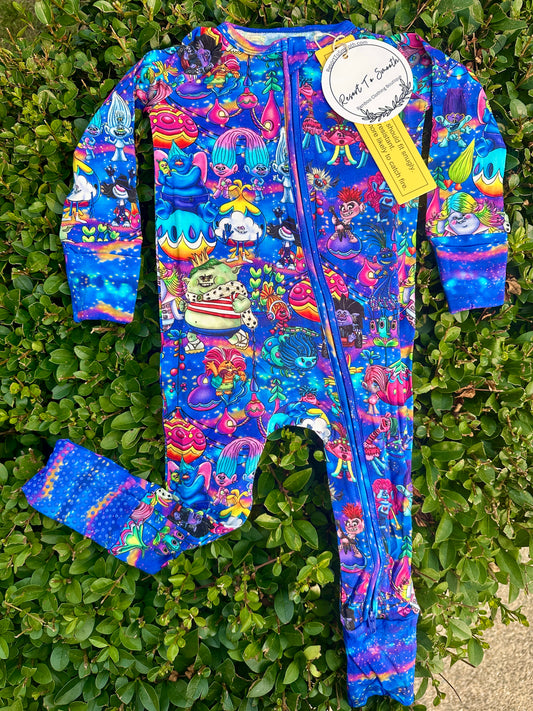 Trolls Bamboo Zippy WITH FEET GRIPS