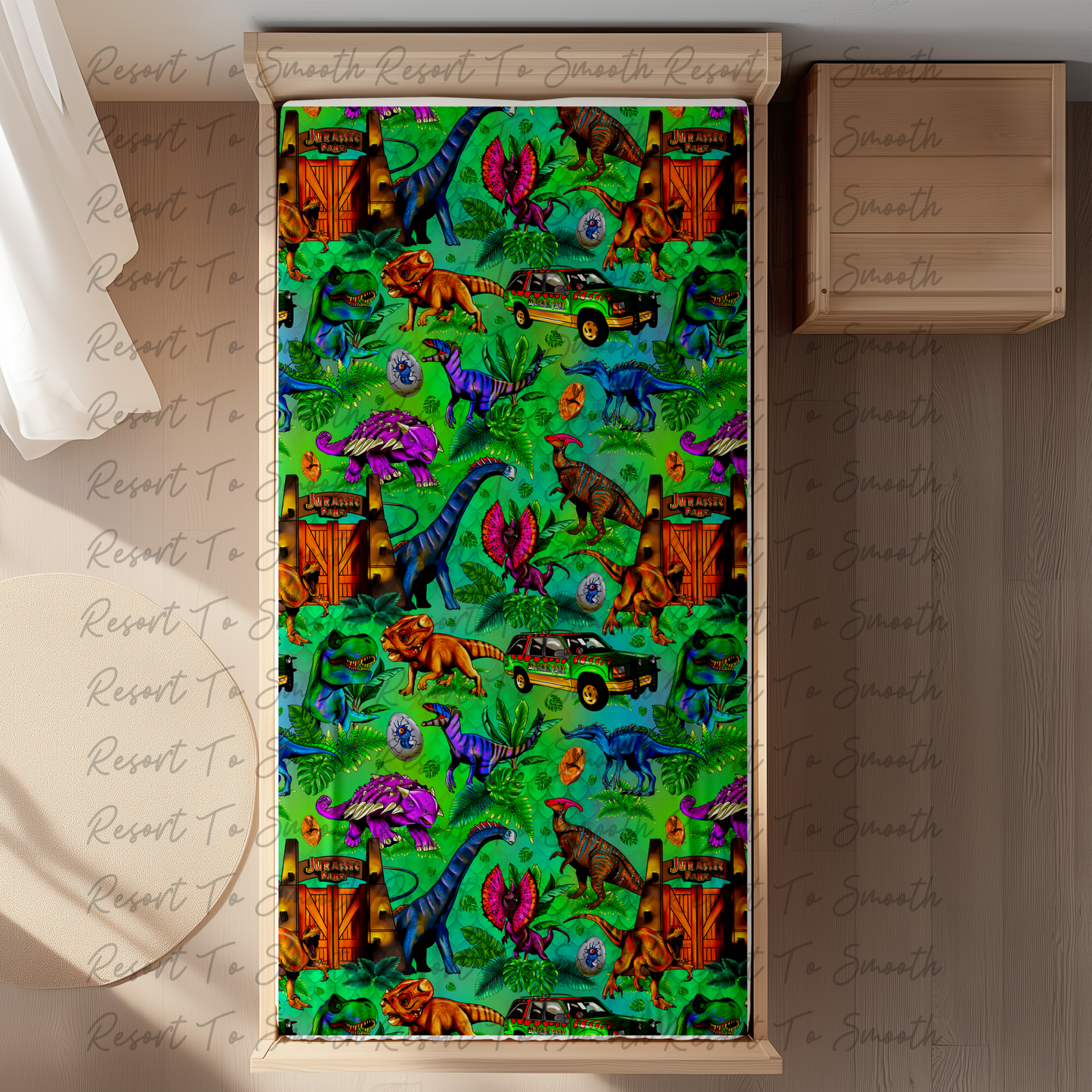 Dino Bamboo TWIN / FULL Sheet