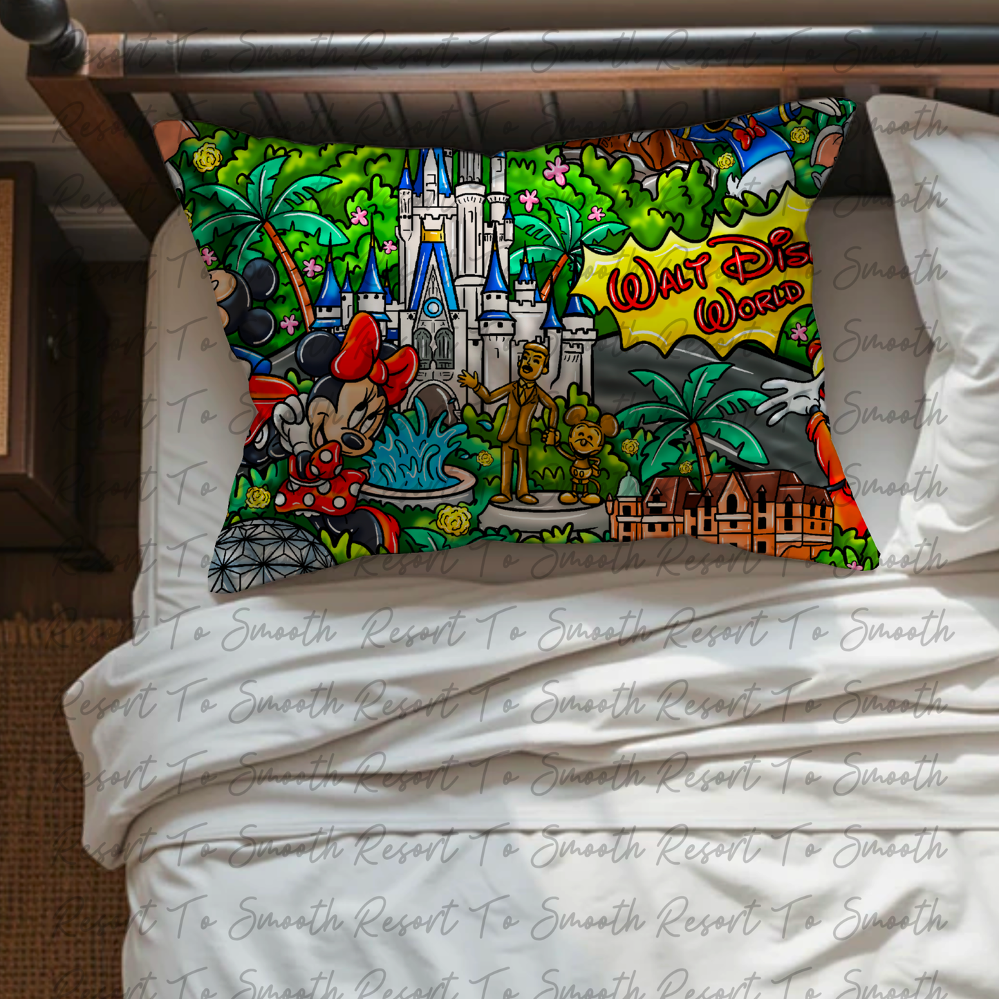 Magic kingdom Bamboo Pillowcase