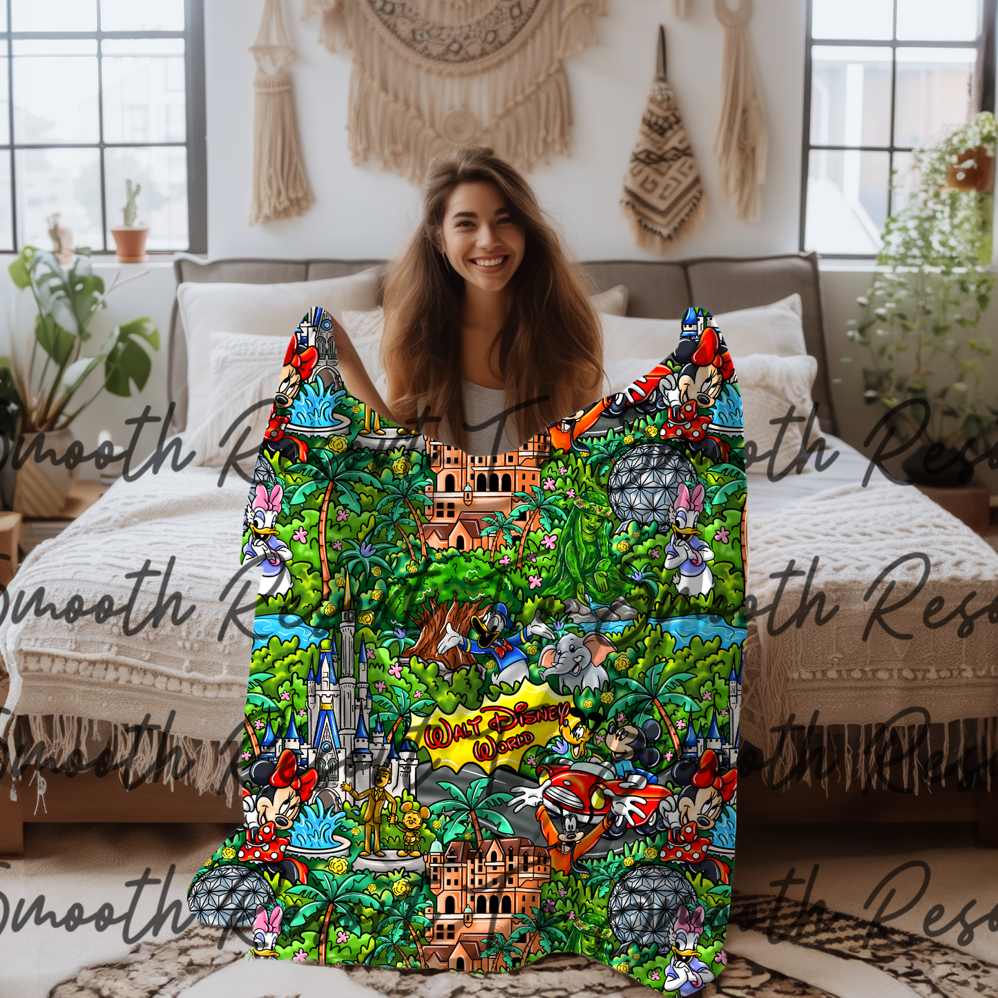 Magic kingdom Single Layered Bamboo Blanket 80”x60”