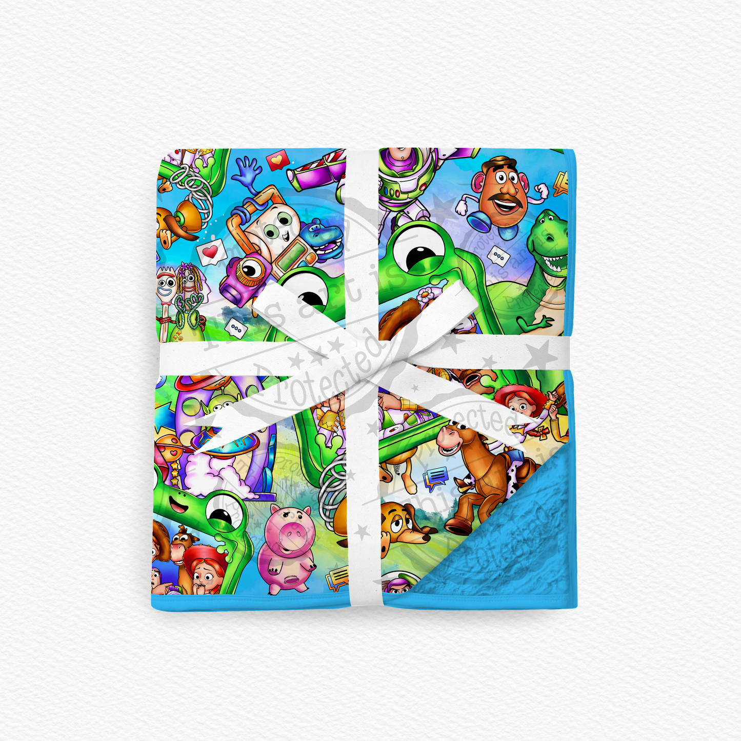 Lillypad 40x30 Bamboo Minky Blanket