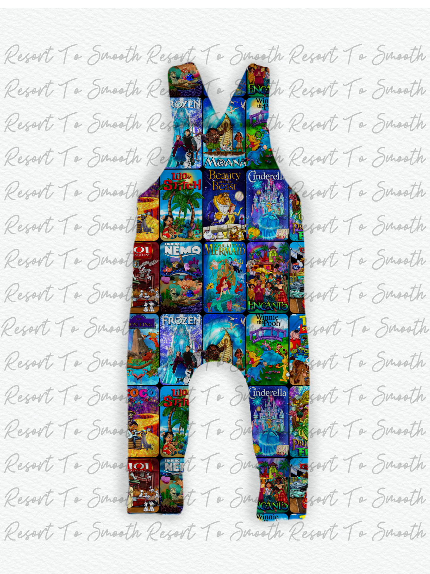 “ VHS TO DVD” Bamboo Overalls Dungarees WITH ZIPPER