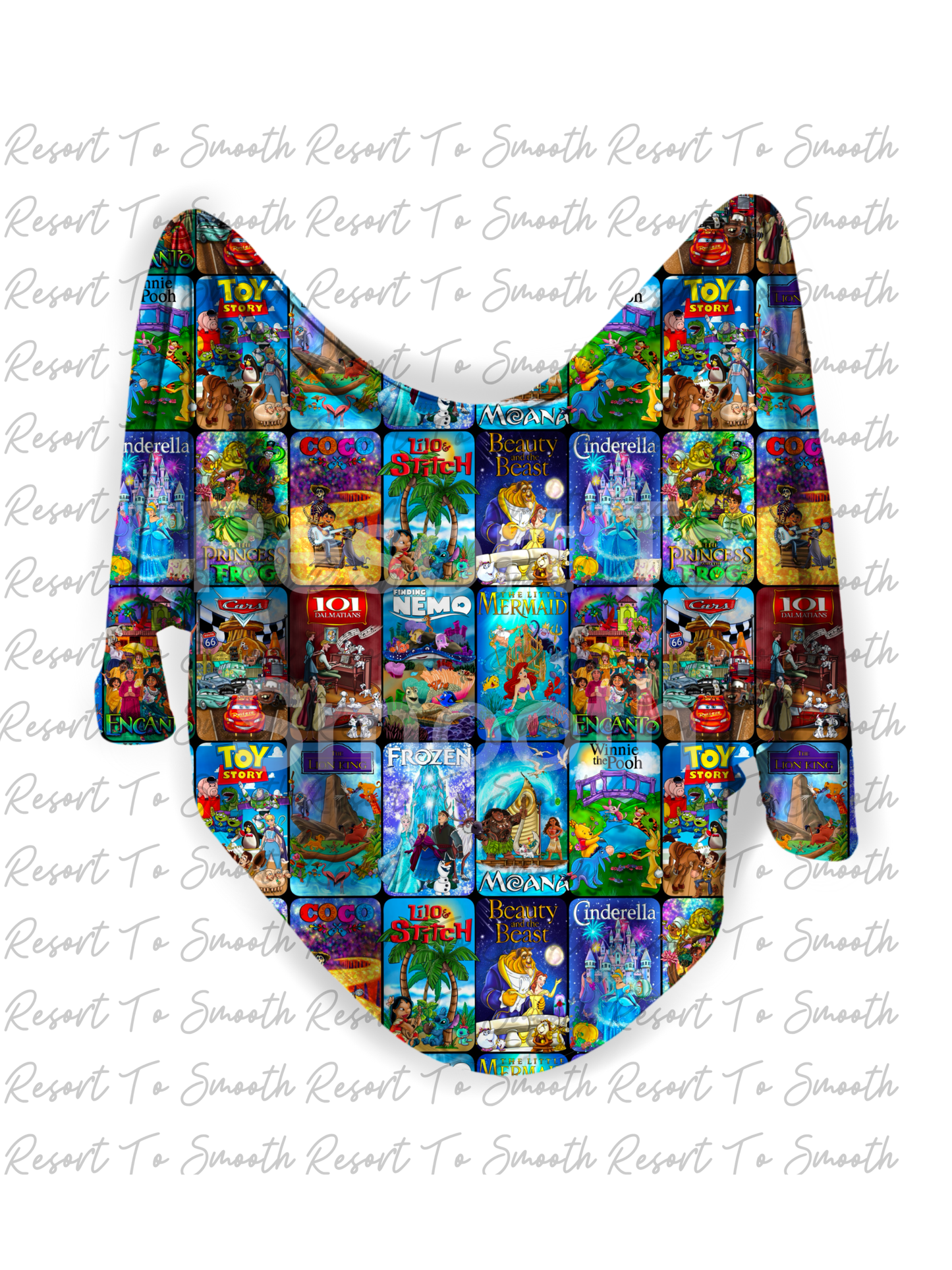 “ VHS TO DVD” Single Layered Bamboo Blanket / Swaddle 46”x46”