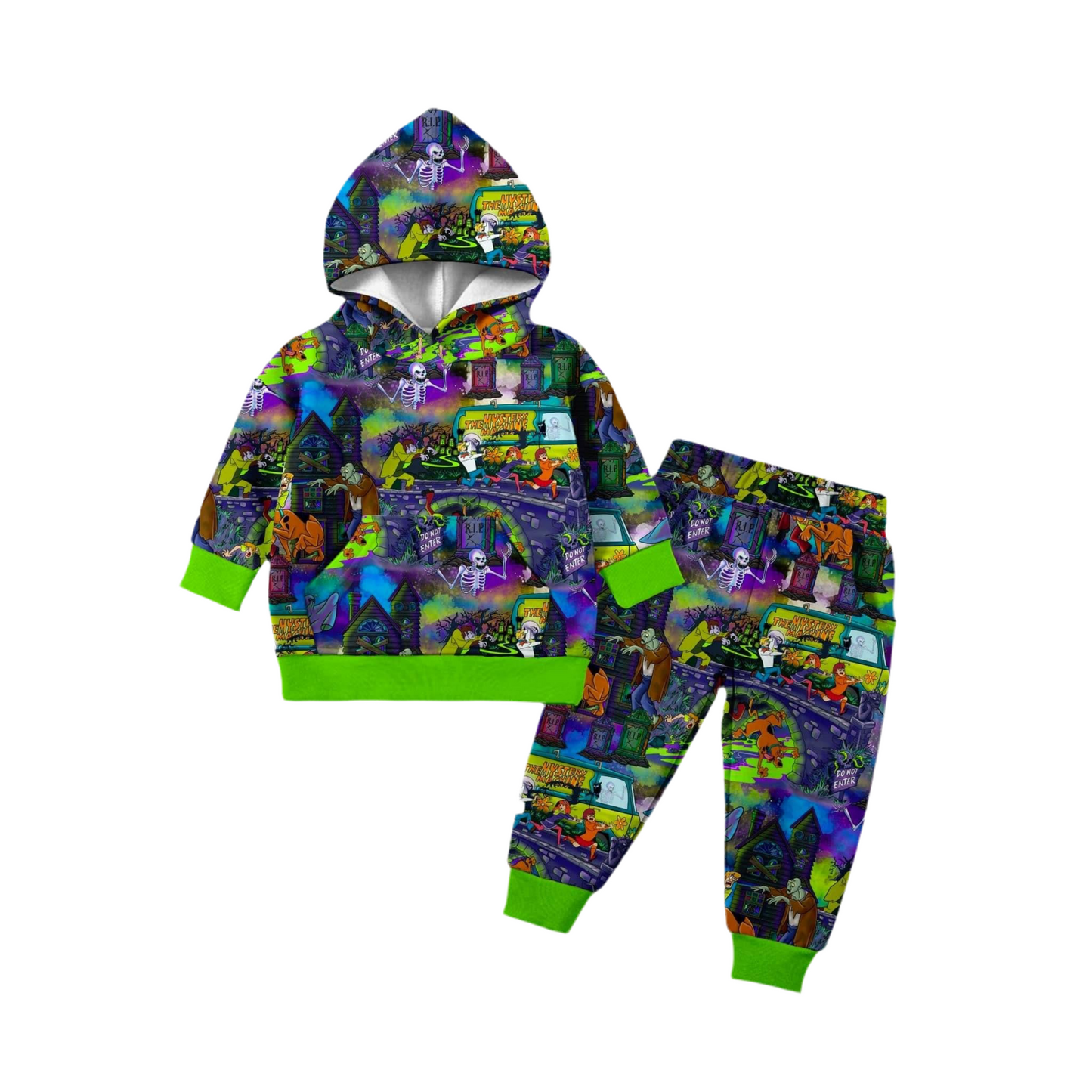 CLEARANCE Scooby French Terry Bamboo Hooded Jogger Set