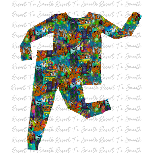 Long Sleeve Pants Bamboo Set pattern2