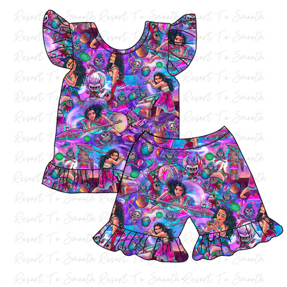 Island Princess Bamboo FLUTTER Sleeve + FLUTTER Shorts