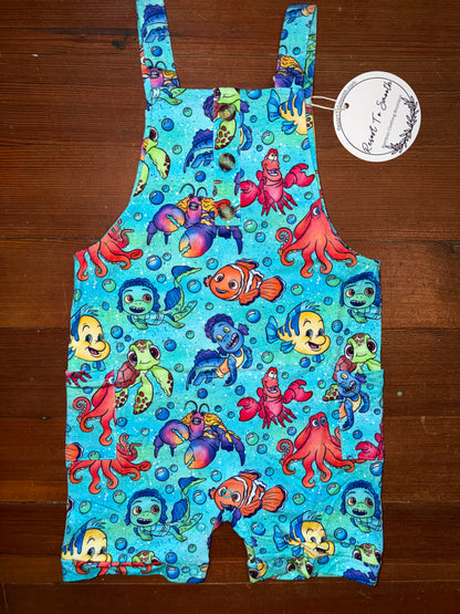 “ Sea Buddies “ Short Overalls Bamboo