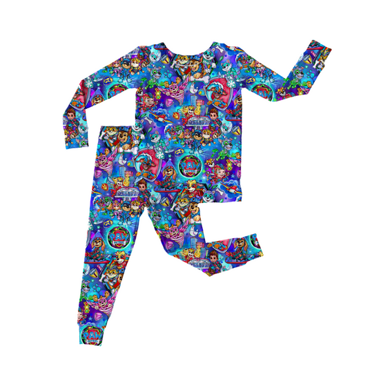 Pawsome Patrol Bamboo Long Sleeve Pants Set