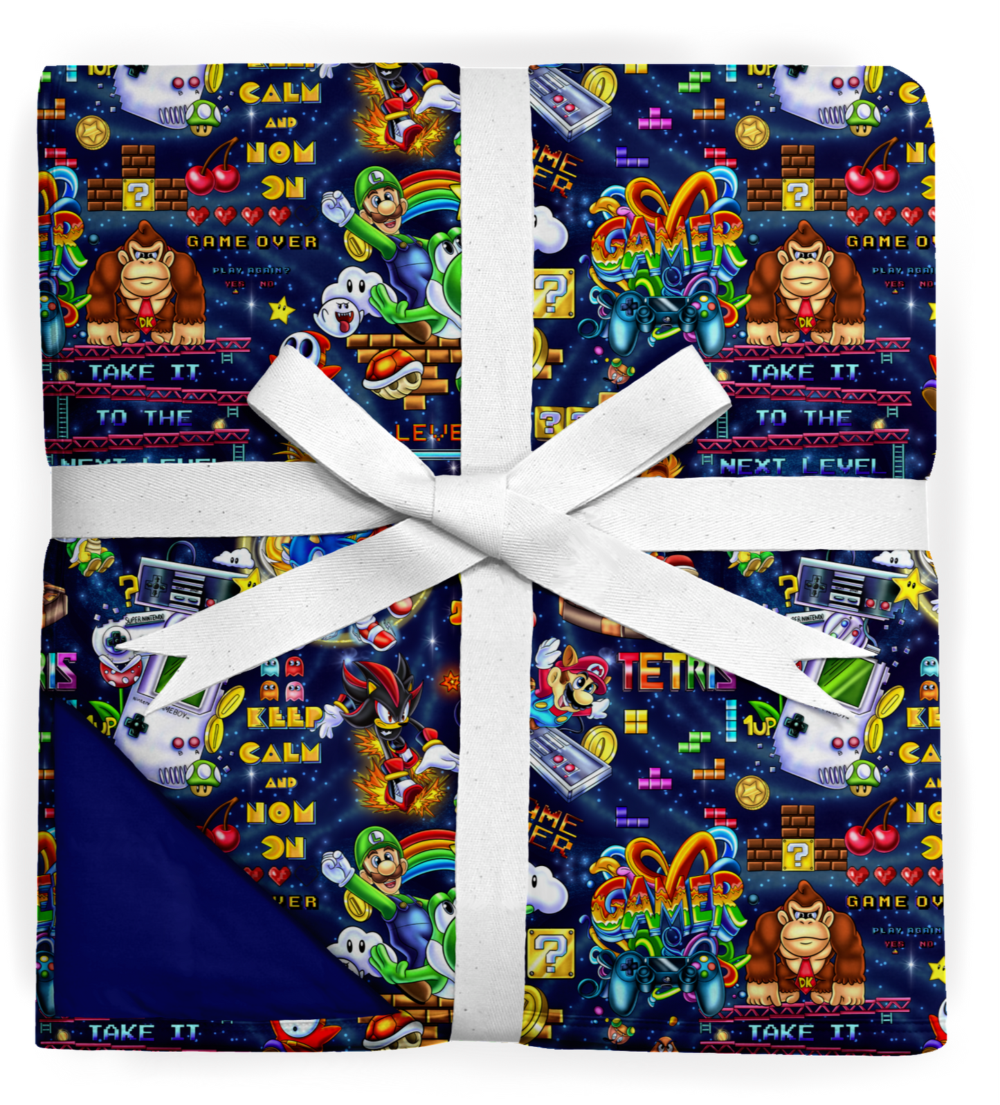 LEVEL UP MASHUP Double Layered Bamboo Blanket 60x80”