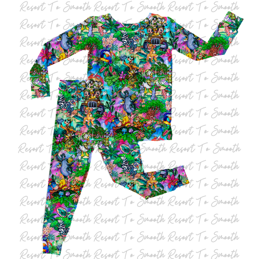 Long Sleeve Pants Bamboo Set pattern5