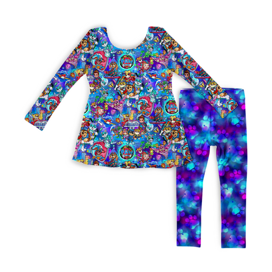 Paw Patrol Peplum Top With Pants Set PREORDER