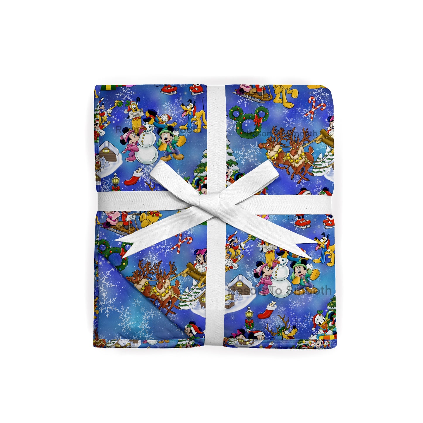 Mickey Christmas Gang Double Layered Bamboo Blanket