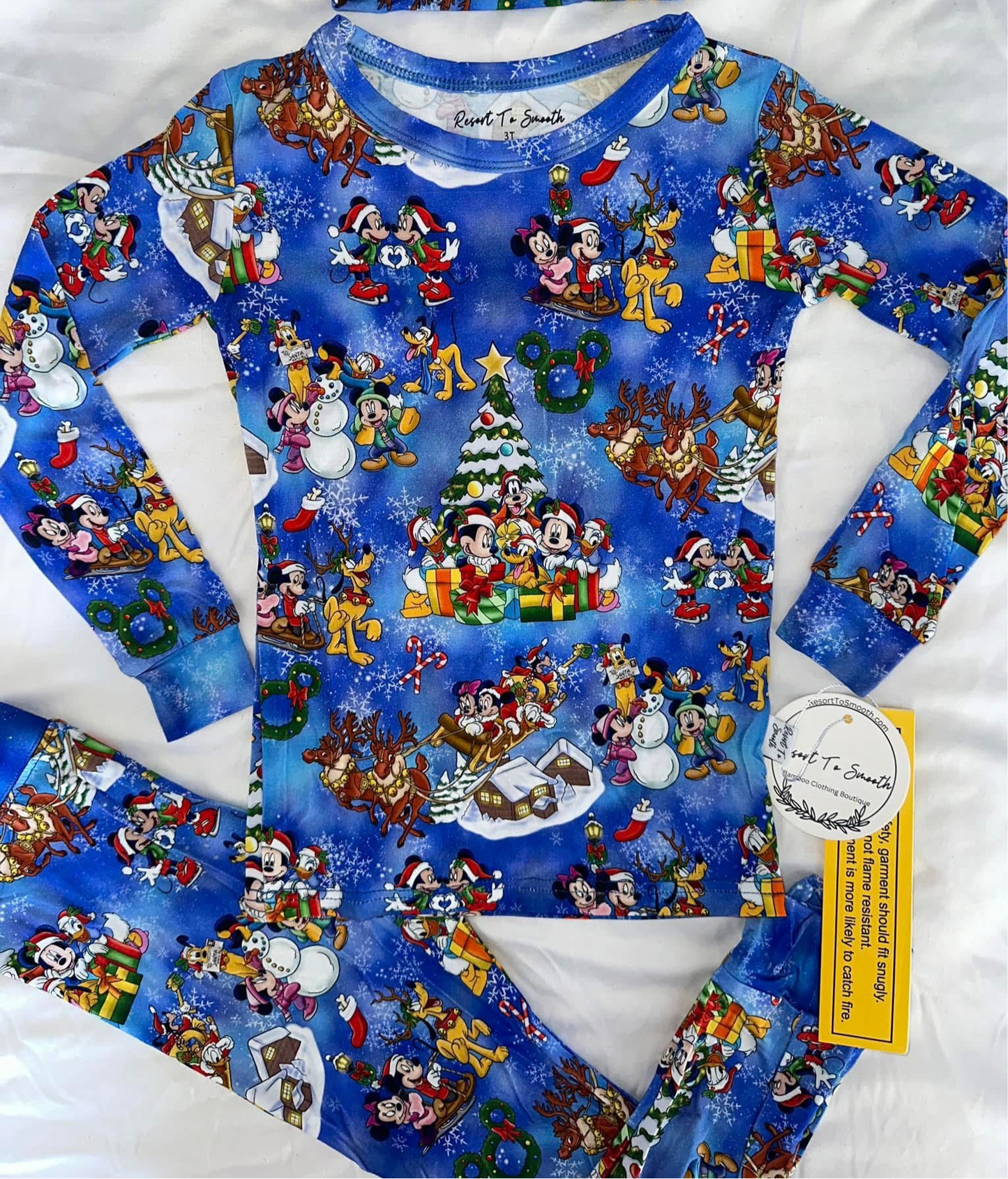 Mickey Long Sleeve Pants Bamboo Set ( TRUE TO SIZE WITH LOOSE FIT )