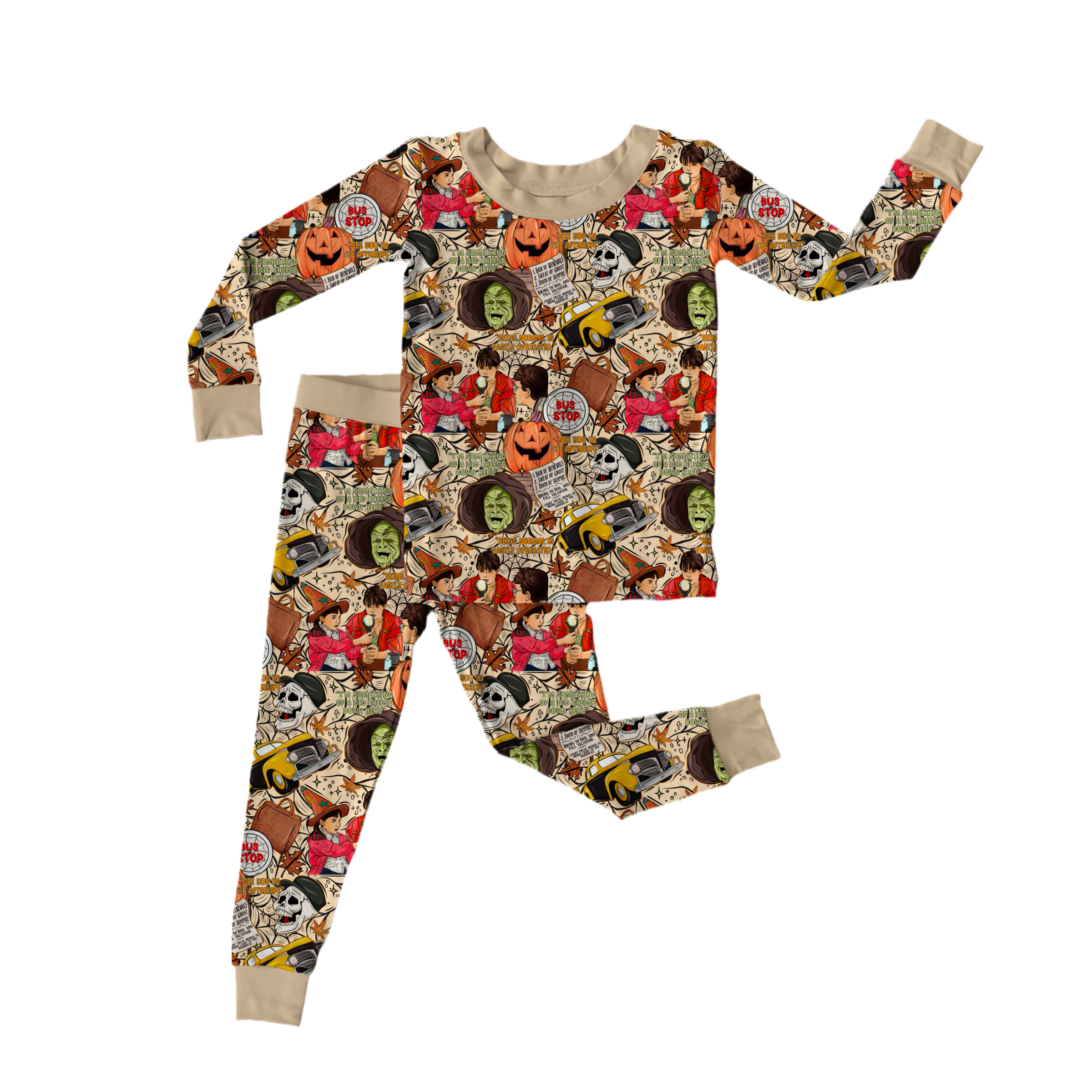 Halloweentown Bamboo Long Sleeve Pants Set