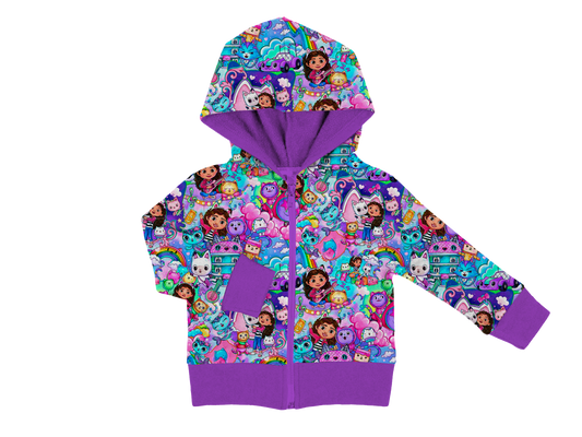 ETA MAY -GABBY Zippered Bamboo Hoodie