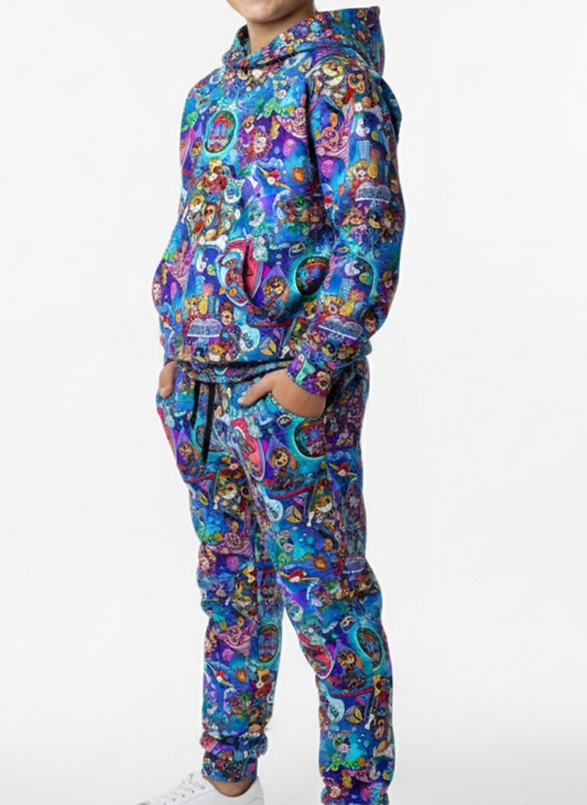 Pawsome Patrol French Terry Bamboo Hooded Jogger Set