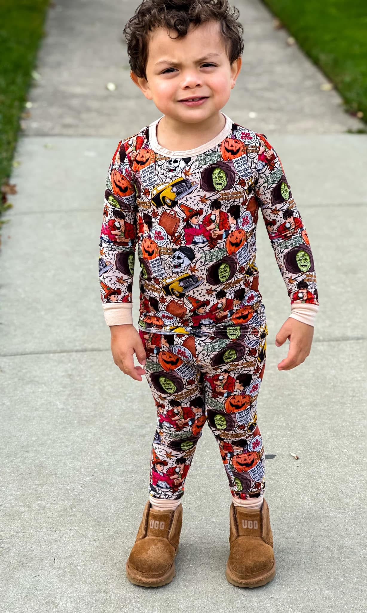 Halloweentown Bamboo Long Sleeve Pants Set
