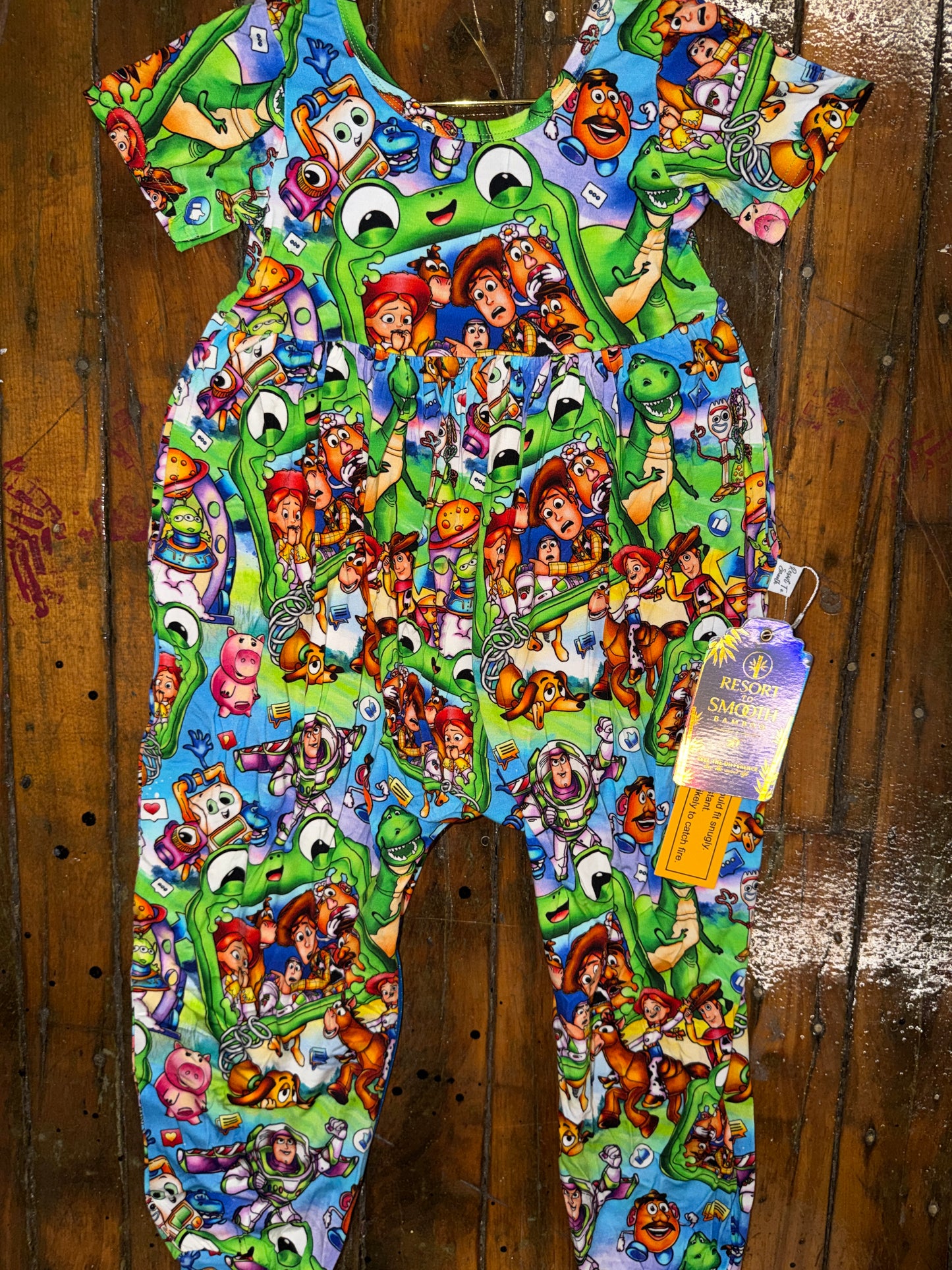 Lillypad Bamboo Shirt Sleeve Bubble Romper