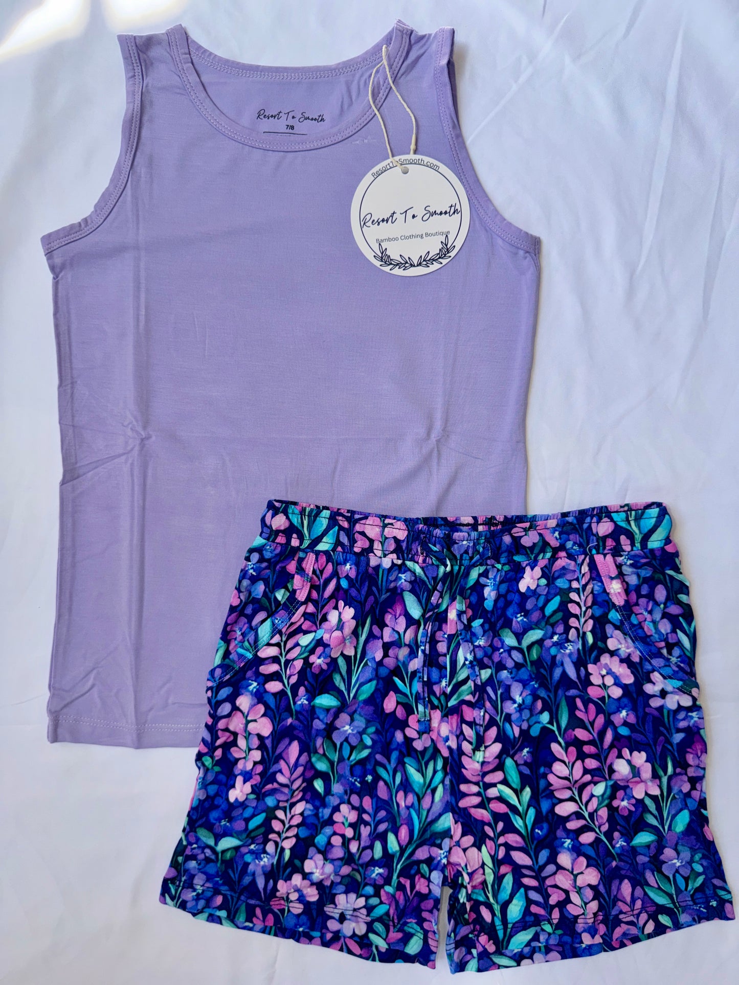 Lavender Fields KIDS Bamboo Short Sleeve Daywear Short set *NO CODES *
