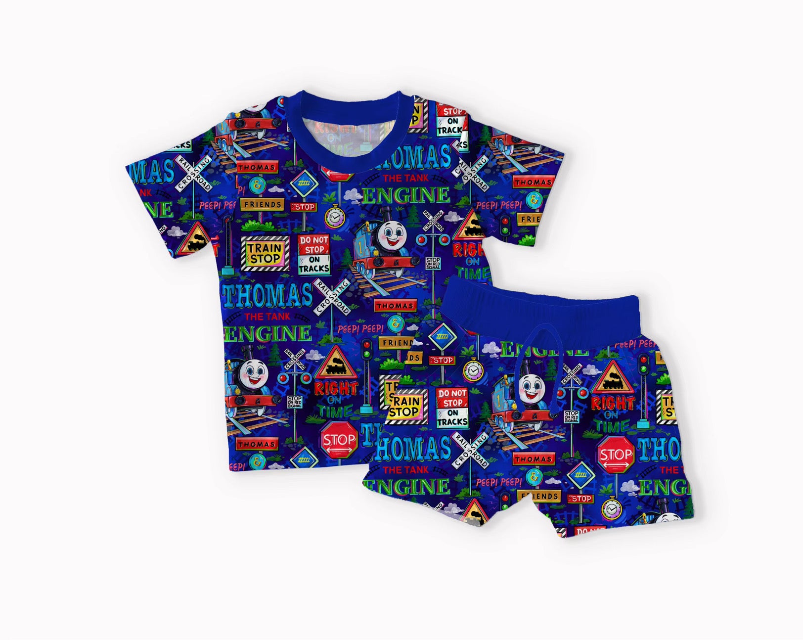 T Train Short Sleeve Pocket Tee with daywear shorts