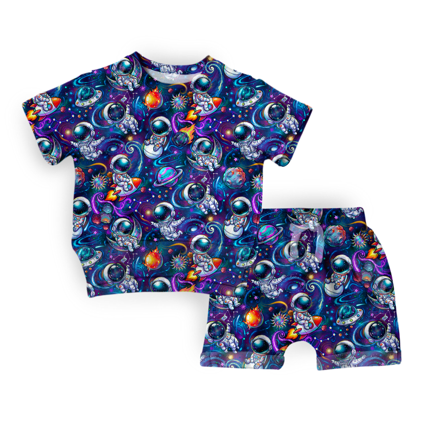 Gen Alpha Terry Bamboo Crewneck Short Set *NO CODES *