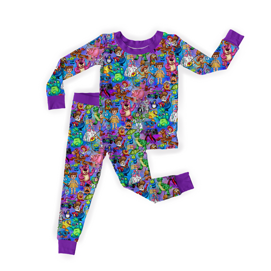 Toy Story PURPLE Long Sleeve Pants Bamboo Set PREORDER