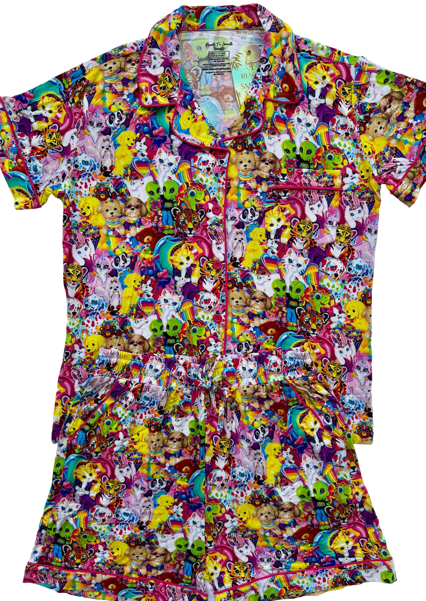 90’s Baby Women’s Formal Button Down Bamboo Sleep Set
