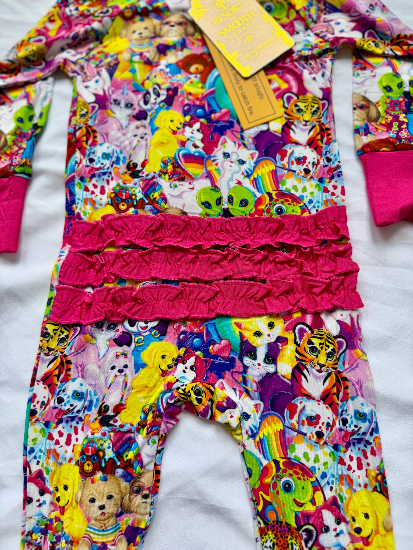 90’s Baby Ruffle Bamboo Zippy
