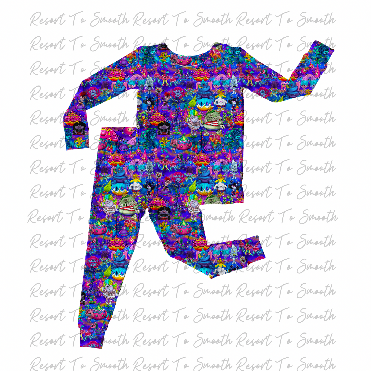 Trolls Long Sleeve Pants Bamboo Set