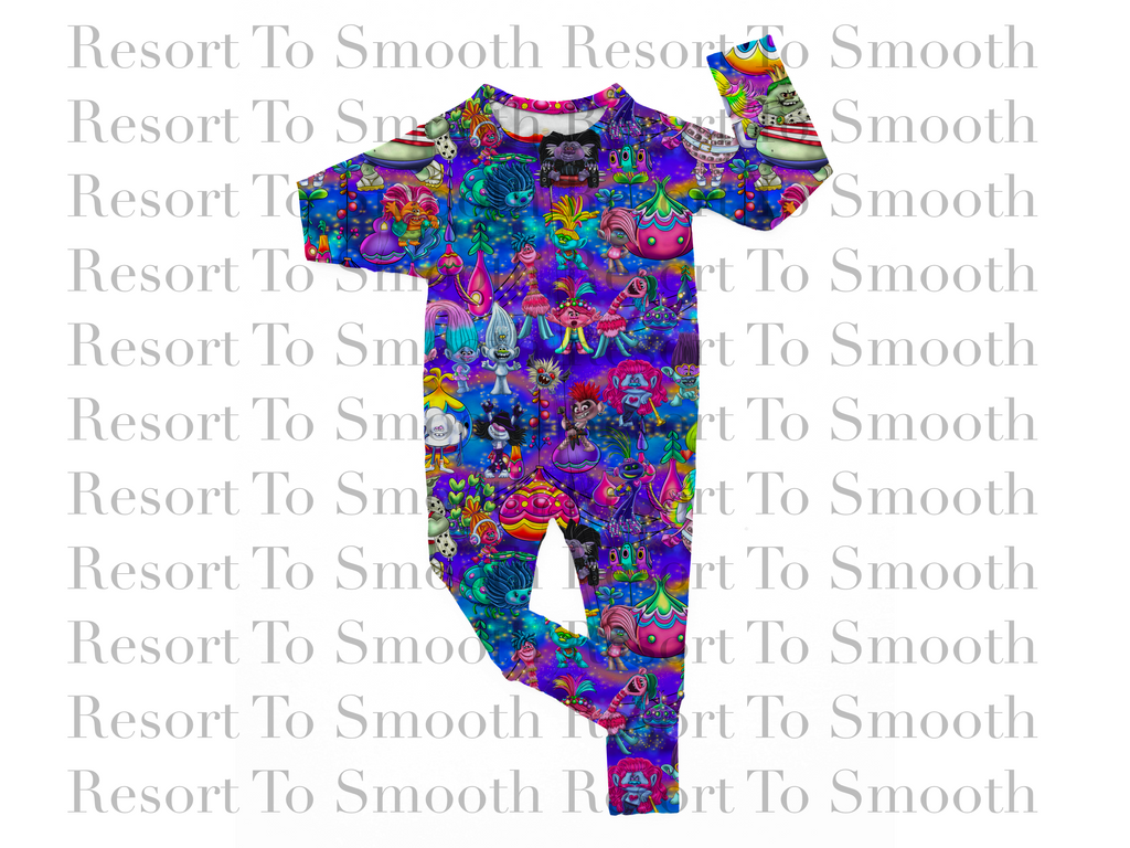 Trolls Bamboo Zippy WITH FEET GRIPS