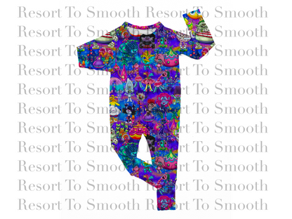 Trolls Bamboo Zippy WITH FEET GRIPS