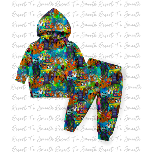 French Terry Bamboo Hooded Jogger Set pattern2