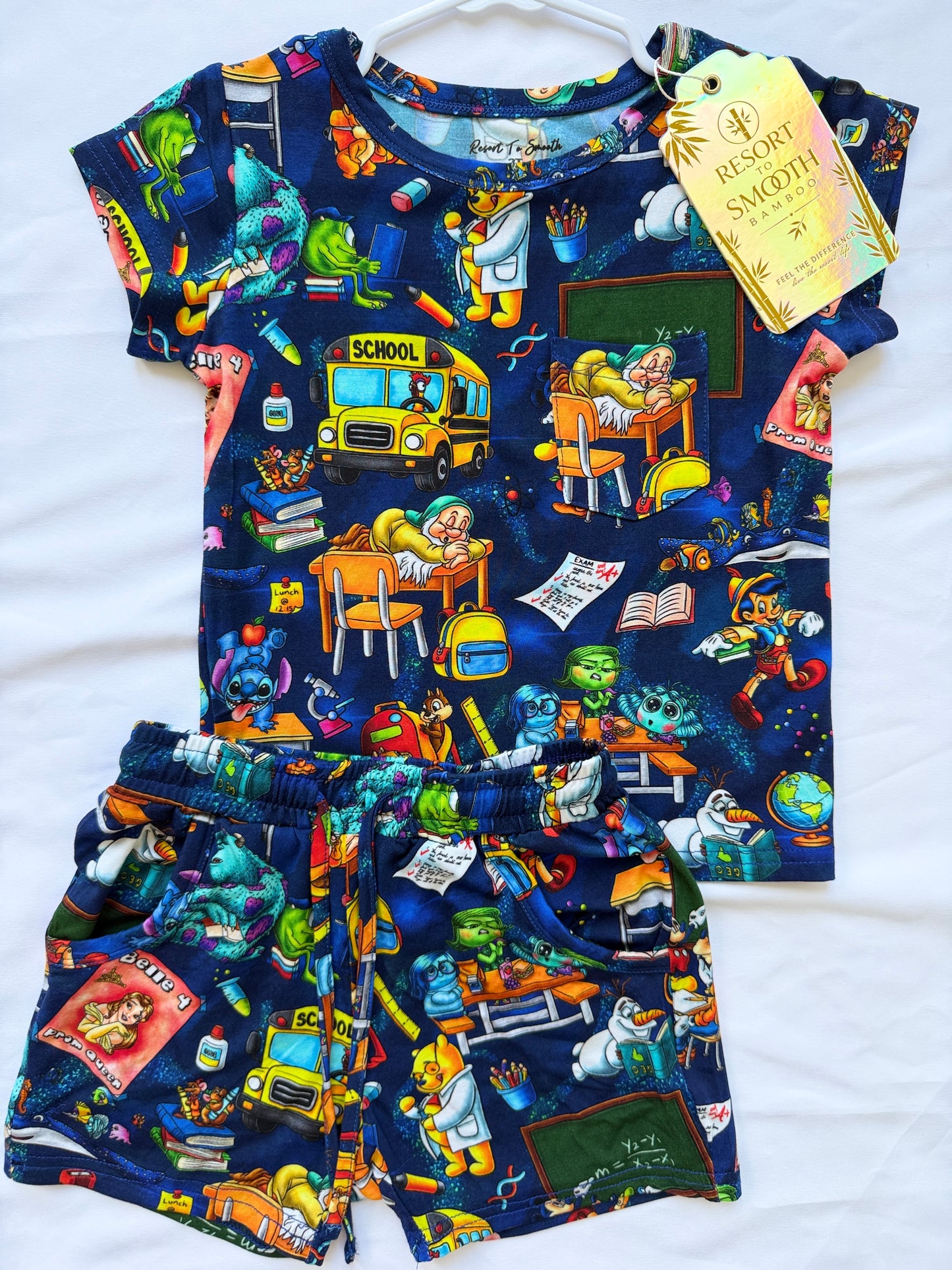 Back To School Bamboo Short Sleeve Daywear Short Set
