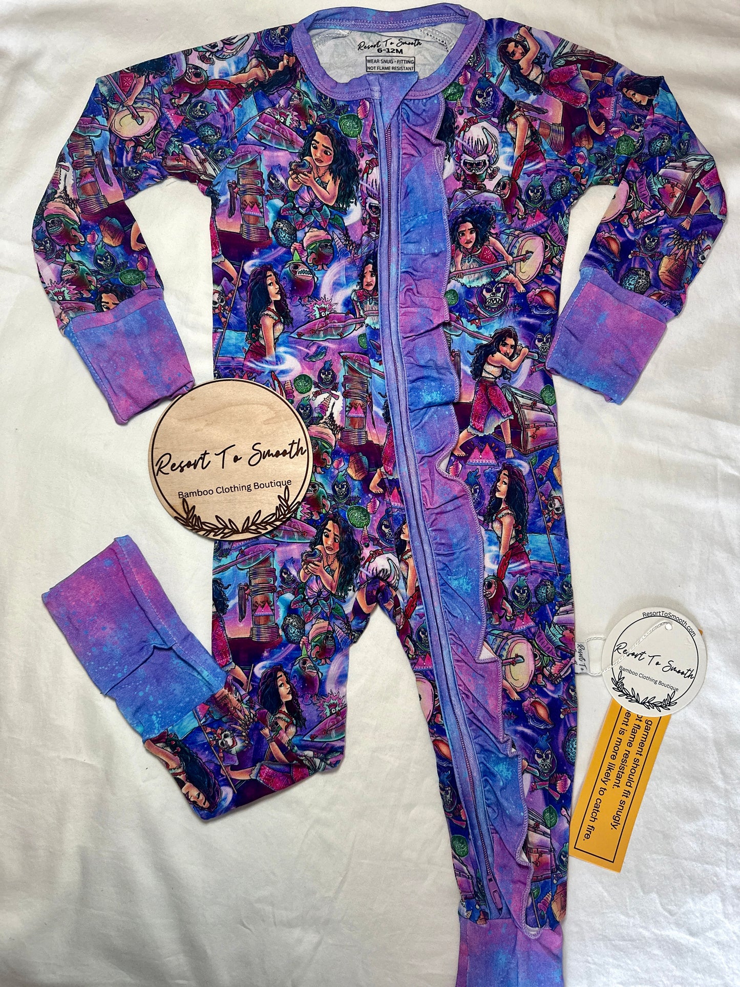 Island Princess Bamboo Ruffled Zippy