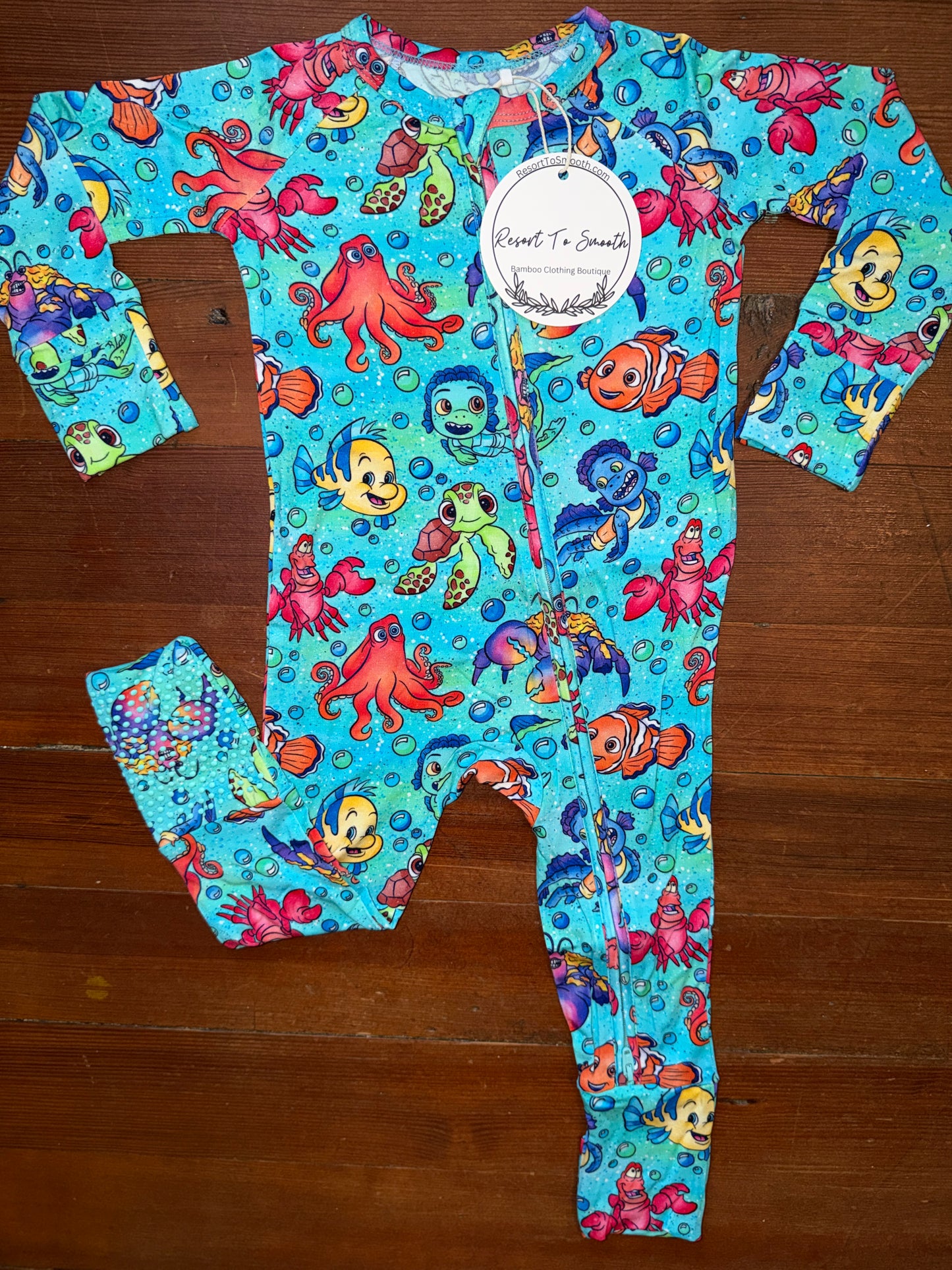 “ Sea Buddies “ Bamboo Zippy