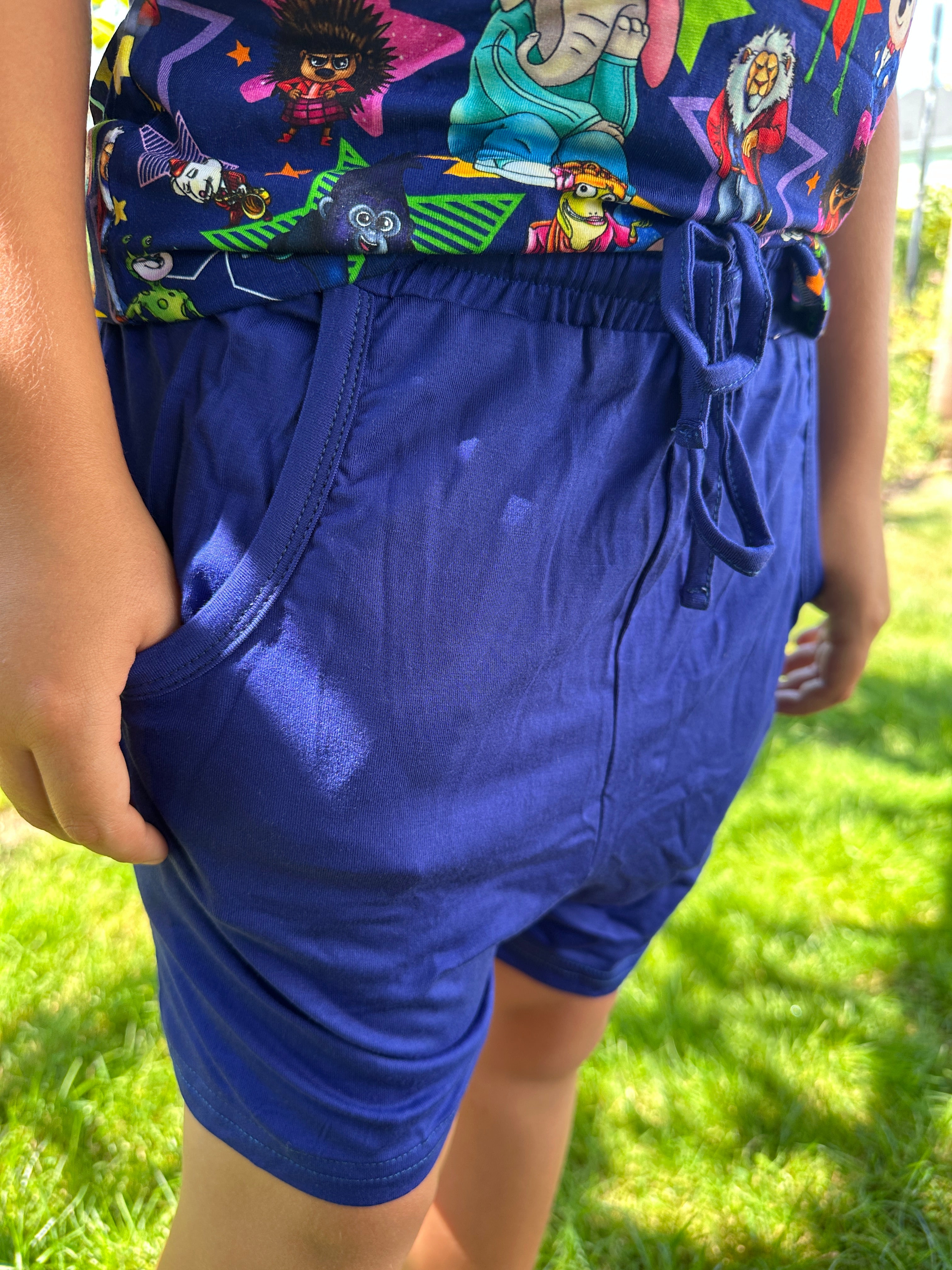 Sing Short Sleeve Pocket Tee Short Bamboo Set